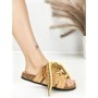 Papuci Dama cu Talpa Joasa BE-1060 BEIGE | BEUE SHOES