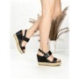 Sandale Dama cu Platforma BE-9023 BLACK | BEUE SHOES