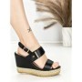 Sandale Dama cu Platforma BE-9023 BLACK | BEUE SHOES