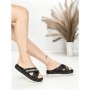 Papuci Dama cu Talpa Joasa BE-6077 BLACK | BEUE SHOES
