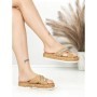Papuci Dama cu Talpa Joasa BE-6077 KHAKI | BEUE SHOES