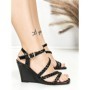Sandale Dama cu Platforma BE-6012 BLACK | BEUE SHOES