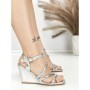 Sandale Dama cu Platforma BE-6012 SILVER | BEUE SHOES