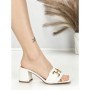 Papuci Dama cu Toc BE-9041 WHITE | BEUE SHOES