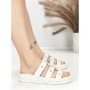 Papuci Dama cu Talpa Joasa BE-106 WHITE | BEUE SHOES