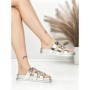 Papuci Dama cu Talpa Joasa BE-106 SILVER | BEUE SHOES