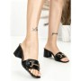 Papuci Dama cu Toc K-8080 BLACK | BEUE SHOES