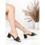 Papuci Dama cu Toc K-8080 BLACK | BEUE SHOES
