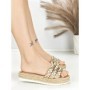 Papuci Dama cu Talpa Joasa BE-6073 GOLD | BEUE SHOES