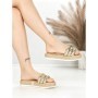 Papuci Dama cu Talpa Joasa BE-6073 GOLD | BEUE SHOES