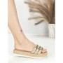 Papuci Dama cu Talpa Joasa BE-6073 GOLD | BEUE SHOES