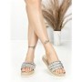 Papuci Dama cu Talpa Joasa BE-6073 SILVER | BEUE SHOES