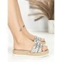 Papuci Dama cu Talpa Joasa BE-6073 SILVER | BEUE SHOES
