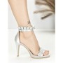 Sandale Dama cu Toc Subtire 6008 GREY | BEUE SHOES