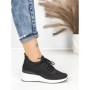 Pantofi Sport Dama cu Platforma P38 BLACK-WHITE | EMAS