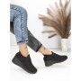 Pantofi Sport Dama cu Platforma R-276 ALL BLACK | EMAS