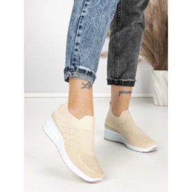 Pantofi Sport Dama cu Platforma P32 BEIGE | EMAS