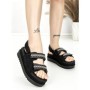 Sandale Dama cu Platforma PL367 BLACK | GIVANA