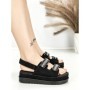 Sandale Dama cu Platforma PL367 BLACK | GIVANA