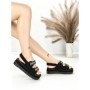 Sandale Dama cu Platforma PL367 BLACK | GIVANA