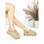 Sandale Dama cu Platforma PL367 KHAKI | GIVANA