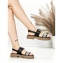 Sandale Dama cu Talpa Joasa TH-7 BLACK | STEPHAN