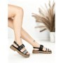 Sandale Dama cu Talpa Joasa TH-7 BLACK | STEPHAN