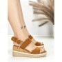 Sandale Dama cu Platforma 22-337 CAMEL | STEPHAN