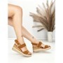 Sandale Dama cu Platforma 22-337 CAMEL | STEPHAN