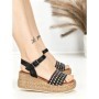 Sandale Dama cu Platforma F-20 BLACK | STEPHAN
