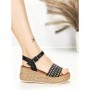 Sandale Dama cu Platforma F-20 BLACK | STEPHAN