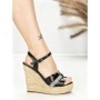 Sandale Dama cu Platforma X7-M0576-01 BLACK | BEUE SHOES
