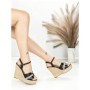 Sandale Dama cu Platforma X7-M0576-01 BLACK | BEUE SHOES