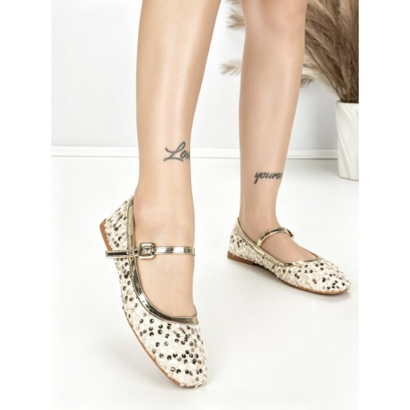Balerini Dama J-277 GOLD | CHERIE