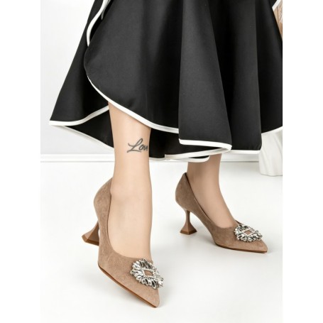 Pantofi Stiletto J-202 APRICOT | CHERIE