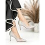Pantofi Stiletto H-117 SILVER | CHERIE
