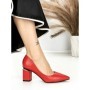 Pantofi cu Toc Gros J-221 RED | CHERIE