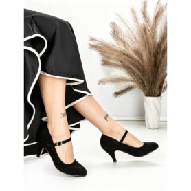 Pantofi cu Toc J-30 BLACK | CHERIE