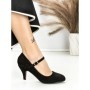 Pantofi cu Toc J-30 BLACK | CHERIE