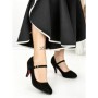 Pantofi cu Toc J-30 BLACK | CHERIE