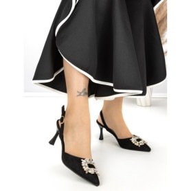 Pantofi Stiletto J-209 BLACK | CHERIE
