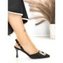 Pantofi Stiletto J-209 BLACK | CHERIE