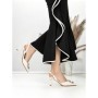 Pantofi Stiletto J-209 WHITE | CHERIE