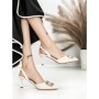 Pantofi Stiletto J-209 WHITE | CHERIE