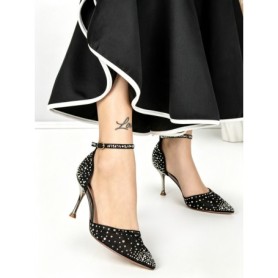 Pantofi Stiletto H-116 BLACK | CHERIE