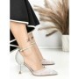 Pantofi Stiletto H-116 SILVER | CHERIE