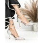 Pantofi Stiletto H-116 SILVER | CHERIE