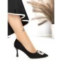 Pantofi Stiletto J-200 BLACK | CHERIE