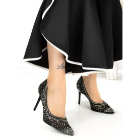 Pantofi Stiletto 588-131 BLACK | CHERIE