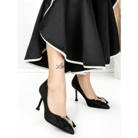 Pantofi Stiletto 588-239 BLACK | CHERIE